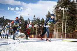 21.01.2024, Oberhof, Germany (GER): Oskar Svensson (SWE), Antoine Cyr (CAN), Didrik Toenseth (NOR), Elia Barp (ITA), (l-r)  - FIS world cup cross-country, relay, Oberhof (GER). www.nordicfocus.com. © Modica/NordicFocus. Every downloaded picture is fee-liable.