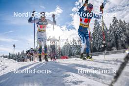 21.01.2024, Oberhof, Germany (GER): Edvin Anger (SWE), Ristomatti Hakola (FIN), (l-r)  - FIS world cup cross-country, relay, Oberhof (GER). www.nordicfocus.com. © Authamayou/NordicFocus. Every downloaded picture is fee-liable.
