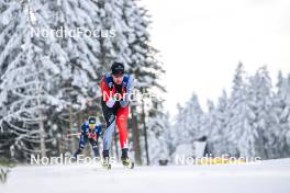21.01.2024, Oberhof, Germany (GER): Xavier Mckeever (CAN) - FIS world cup cross-country, relay, Oberhof (GER). www.nordicfocus.com. © Authamayou/NordicFocus. Every downloaded picture is fee-liable.