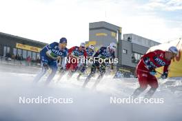 21.01.2024, Oberhof, Germany (GER): Didrik Toenseth (NOR), Oskar Svensson (SWE), (l-r)  - FIS world cup cross-country, relay, Oberhof (GER). www.nordicfocus.com. © Modica/NordicFocus. Every downloaded picture is fee-liable.