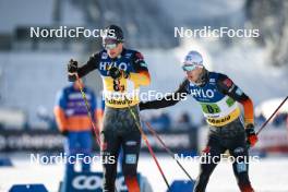21.01.2024, Oberhof, Germany (GER): Friedrich Moch (GER), Florian Notz (GER), (l-r)  - FIS world cup cross-country, relay, Oberhof (GER). www.nordicfocus.com. © Modica/NordicFocus. Every downloaded picture is fee-liable.