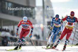 21.01.2024, Oberhof, Germany (GER): Martin Loewstroem Nyenget (NOR), Haavard Solaas Taugboel (NOR), (l-r)  - FIS world cup cross-country, relay, Oberhof (GER). www.nordicfocus.com. © Modica/NordicFocus. Every downloaded picture is fee-liable.