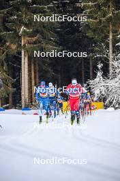 21.01.2024, Oberhof, Germany (GER): Ristomatti Hakola (FIN), Martin Loewstroem Nyenget (NOR), (l-r)  - FIS world cup cross-country, relay, Oberhof (GER). www.nordicfocus.com. © Authamayou/NordicFocus. Every downloaded picture is fee-liable.