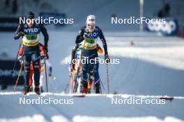 21.01.2024, Oberhof, Germany (GER): Elia Barp (ITA), Hugo Lapalus (FRA), (l-r)  - FIS world cup cross-country, relay, Oberhof (GER). www.nordicfocus.com. © Modica/NordicFocus. Every downloaded picture is fee-liable.