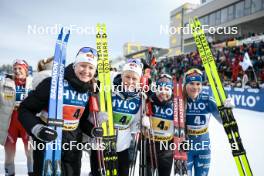 21.01.2024, Oberhof, Germany (GER): Johanna Matintalo (FIN), Anne Kyllonen (FIN), Krista Parmakoski (FIN), Jasmi Joensuu (FIN), (l-r)  - FIS world cup cross-country, relay, Oberhof (GER). www.nordicfocus.com. © Modica/NordicFocus. Every downloaded picture is fee-liable.