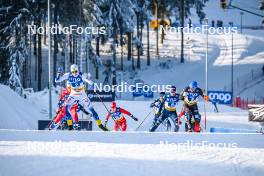 21.01.2024, Oberhof, Germany (GER): William Poromaa (SWE), Lucas Boegl (GER), (l-r)  - FIS world cup cross-country, relay, Oberhof (GER). www.nordicfocus.com. © Authamayou/NordicFocus. Every downloaded picture is fee-liable.
