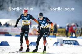 21.01.2024, Oberhof, Germany (GER): Jan Stoelben (GER), Marius Kastner (GER), (l-r)  - FIS world cup cross-country, relay, Oberhof (GER). www.nordicfocus.com. © Modica/NordicFocus. Every downloaded picture is fee-liable.