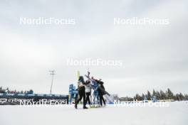 21.01.2024, Oberhof, Germany (GER): Krista Parmakoski (FIN), Anne Kyllonen (FIN), Johanna Matintalo (FIN), Jasmi Joensuu (FIN), (l-r)  - FIS world cup cross-country, relay, Oberhof (GER). www.nordicfocus.com. © Modica/NordicFocus. Every downloaded picture is fee-liable.