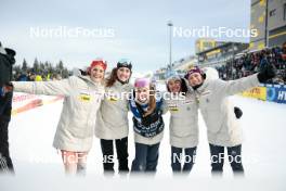 21.01.2024, Oberhof, Germany (GER): Alina Meier (SUI), Marina Kaelin (SUI), Desiree Steiner (SUI), Giuliana Werro (SUI), (l-r)  - FIS world cup cross-country, relay, Oberhof (GER). www.nordicfocus.com. © Modica/NordicFocus. Every downloaded picture is fee-liable.