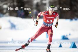 27.01.2024, Goms, Switzerland (SUI): Mika Vermeulen (AUT) - FIS world cup cross-country, individual sprint, Goms (SUI). www.nordicfocus.com. © Modica/NordicFocus. Every downloaded picture is fee-liable.