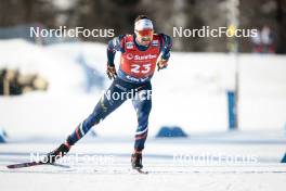 27.01.2024, Goms, Switzerland (SUI): Renaud Jay (FRA) - FIS world cup cross-country, individual sprint, Goms (SUI). www.nordicfocus.com. © Modica/NordicFocus. Every downloaded picture is fee-liable.