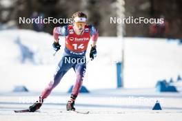 27.01.2024, Goms, Switzerland (SUI): Ben Ogden (USA) - FIS world cup cross-country, individual sprint, Goms (SUI). www.nordicfocus.com. © Modica/NordicFocus. Every downloaded picture is fee-liable.