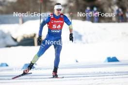 27.01.2024, Goms, Switzerland (SUI): Konstantin Bortsov (KAZ) - FIS world cup cross-country, individual sprint, Goms (SUI). www.nordicfocus.com. © Modica/NordicFocus. Every downloaded picture is fee-liable.