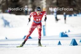 27.01.2024, Goms, Switzerland (SUI): Benjamin Moser (AUT) - FIS world cup cross-country, individual sprint, Goms (SUI). www.nordicfocus.com. © Modica/NordicFocus. Every downloaded picture is fee-liable.