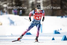 27.01.2024, Goms, Switzerland (SUI): Gus Schumacher (USA) - FIS world cup cross-country, individual sprint, Goms (SUI). www.nordicfocus.com. © Modica/NordicFocus. Every downloaded picture is fee-liable.