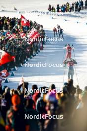 27.01.2024, Goms, Switzerland (SUI): Lea Fischer (SUI), Victoria Carl (GER), (l-r)  - FIS world cup cross-country, individual sprint, Goms (SUI). www.nordicfocus.com. © Modica/NordicFocus. Every downloaded picture is fee-liable.