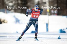 27.01.2024, Goms, Switzerland (SUI): Jules Chappaz (FRA) - FIS world cup cross-country, individual sprint, Goms (SUI). www.nordicfocus.com. © Modica/NordicFocus. Every downloaded picture is fee-liable.