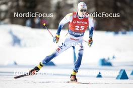 27.01.2024, Goms, Switzerland (SUI): Marcus Grate (SWE) - FIS world cup cross-country, individual sprint, Goms (SUI). www.nordicfocus.com. © Modica/NordicFocus. Every downloaded picture is fee-liable.