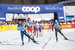 28.01.2024, Goms, Switzerland (SUI): Beda Klee (SUI), Florian Notz (GER), (l-r)  - FIS world cup cross-country, mass, Goms (SUI). www.nordicfocus.com. © Modica/NordicFocus. Every downloaded picture is fee-liable.