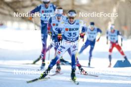 28.01.2024, Goms, Switzerland (SUI): Bjoern Sandstroem (SWE) - FIS world cup cross-country, mass, Goms (SUI). www.nordicfocus.com. © Modica/NordicFocus. Every downloaded picture is fee-liable.