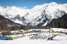 28.01.2024, Goms, Switzerland (SUI): Start of mens race - FIS world cup cross-country, mass, Goms (SUI). www.nordicfocus.com. © Modica/NordicFocus. Every downloaded picture is fee-liable.