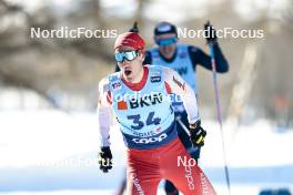 28.01.2024, Goms, Switzerland (SUI): Candide Pralong (SUI) - FIS world cup cross-country, mass, Goms (SUI). www.nordicfocus.com. © Modica/NordicFocus. Every downloaded picture is fee-liable.