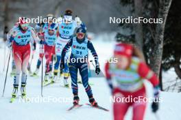 28.01.2024, Goms, Switzerland (SUI): Marina Kaelin (SUI), Juliette Ducordeau (FRA), (l-r)  - FIS world cup cross-country, mass, Goms (SUI). www.nordicfocus.com. © Modica/NordicFocus. Every downloaded picture is fee-liable.