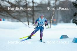 28.01.2024, Goms, Switzerland (SUI): Samantha Smith (USA) - FIS world cup cross-country, mass, Goms (SUI). www.nordicfocus.com. © Modica/NordicFocus. Every downloaded picture is fee-liable.