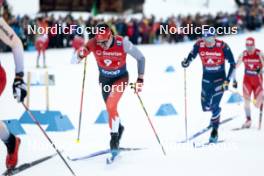 26.01.2024, Goms, Switzerland (SUI): Antoine Cyr (CAN) - FIS world cup cross-country, mixed relay, Goms (SUI). www.nordicfocus.com. © Modica/NordicFocus. Every downloaded picture is fee-liable.