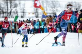 26.01.2024, Goms, Switzerland (SUI): Ben Ogden (USA) - FIS world cup cross-country, mixed relay, Goms (SUI). www.nordicfocus.com. © Modica/NordicFocus. Every downloaded picture is fee-liable.