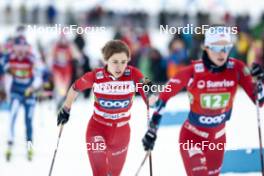 26.01.2024, Goms, Switzerland (SUI): Margrethe Bergane (NOR) - FIS world cup cross-country, mixed relay, Goms (SUI). www.nordicfocus.com. © Modica/NordicFocus. Every downloaded picture is fee-liable.