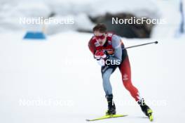 26.01.2024, Goms, Switzerland (SUI): Sasha Masson (CAN) - FIS world cup cross-country, mixed relay, Goms (SUI). www.nordicfocus.com. © Modica/NordicFocus. Every downloaded picture is fee-liable.