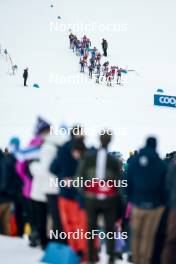 26.01.2024, Goms, Switzerland (SUI): Race in progress with first group competing - FIS world cup cross-country, mixed relay, Goms (SUI). www.nordicfocus.com. © Modica/NordicFocus. Every downloaded picture is fee-liable.