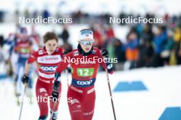 26.01.2024, Goms, Switzerland (SUI): Kristin Austgulen Fosnaes (NOR) - FIS world cup cross-country, mixed relay, Goms (SUI). www.nordicfocus.com. © Modica/NordicFocus. Every downloaded picture is fee-liable.