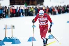 26.01.2024, Goms, Switzerland (SUI): Martin Loewstroem Nyenget (NOR) - FIS world cup cross-country, mixed relay, Goms (SUI). www.nordicfocus.com. © Modica/NordicFocus. Every downloaded picture is fee-liable.