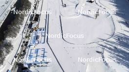 25.01.2024, Goms, Switzerland (SUI): Aerial view of GomsÕs Arena   - FIS world cup cross-country, training, Goms (SUI). www.nordicfocus.com. © Modica/NordicFocus. Every downloaded picture is fee-liable.