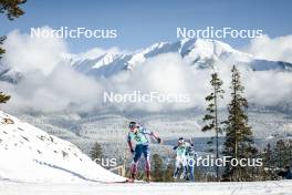 09.02.2024, Canmore, Canada (CAN): Julia Kern (USA), Moa Ilar (SWE), (l-r)  - FIS world cup cross-country, 15km mass, Canmore (CAN). www.nordicfocus.com. © Modica/NordicFocus. Every downloaded picture is fee-liable.