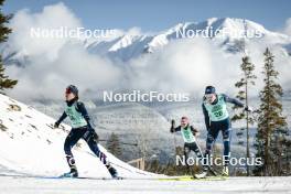 09.02.2024, Canmore, Canada (CAN): Anne Kyllonen (FIN), Katherine Sauerbrey (GER), Caterina Ganz (ITA), (l-r)  - FIS world cup cross-country, 15km mass, Canmore (CAN). www.nordicfocus.com. © Modica/NordicFocus. Every downloaded picture is fee-liable.