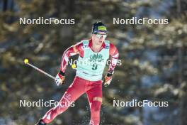 09.02.2024, Canmore, Canada (CAN): Mika Vermeulen (AUT) - FIS world cup cross-country, 15km mass, Canmore (CAN). www.nordicfocus.com. © Modica/NordicFocus. Every downloaded picture is fee-liable.