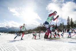 09.02.2024, Canmore, Canada (CAN): Scott James Hill (CAN), Reid Goble (USA), (l-r)  - FIS world cup cross-country, 15km mass, Canmore (CAN). www.nordicfocus.com. © Modica/NordicFocus. Every downloaded picture is fee-liable.