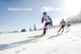 09.02.2024, Canmore, Canada (CAN): Michael Earnhart (USA), Florian Knopf (GER), (l-r)  - FIS world cup cross-country, 15km mass, Canmore (CAN). www.nordicfocus.com. © Modica/NordicFocus. Every downloaded picture is fee-liable.