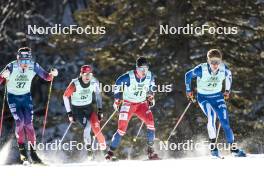 09.02.2024, Canmore, Canada (CAN): Luke Jager (USA), Adam Fellner (CZE), (l-r)  - FIS world cup cross-country, 15km mass, Canmore (CAN). www.nordicfocus.com. © Modica/NordicFocus. Every downloaded picture is fee-liable.