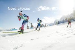 09.02.2024, Canmore, Canada (CAN): Braden Becker (USA), Alvar Johannes Alev (EST), (l-r)  - FIS world cup cross-country, 15km mass, Canmore (CAN). www.nordicfocus.com. © Modica/NordicFocus. Every downloaded picture is fee-liable.