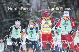 09.02.2024, Canmore, Canada (CAN): Andrew Musgrave (GBR), Harald Oestberg Amundsen (NOR), (l-r)  - FIS world cup cross-country, 15km mass, Canmore (CAN). www.nordicfocus.com. © Modica/NordicFocus. Every downloaded picture is fee-liable.
