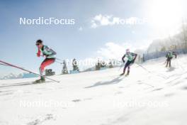 09.02.2024, Canmore, Canada (CAN): Samuel Gary Hendry (CAN), Peter Wolter (USA), (l-r)  - FIS world cup cross-country, 15km mass, Canmore (CAN). www.nordicfocus.com. © Modica/NordicFocus. Every downloaded picture is fee-liable.