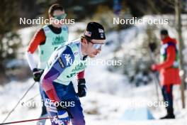 09.02.2024, Canmore, Canada (CAN): Alvar Johannes Alev (EST) - FIS world cup cross-country, 15km mass, Canmore (CAN). www.nordicfocus.com. © Modica/NordicFocus. Every downloaded picture is fee-liable.