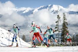 09.02.2024, Canmore, Canada (CAN): Jonna Sundling (SWE), Anne Kjersti Kalvaa (NOR), Patricija Eiduka (LAT), (l-r)  - FIS world cup cross-country, 15km mass, Canmore (CAN). www.nordicfocus.com. © Modica/NordicFocus. Every downloaded picture is fee-liable.