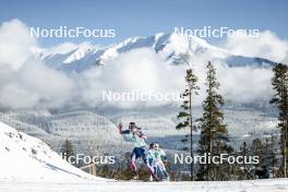 09.02.2024, Canmore, Canada (CAN): Julia Kern (USA), Moa Ilar (SWE), (l-r)  - FIS world cup cross-country, 15km mass, Canmore (CAN). www.nordicfocus.com. © Modica/NordicFocus. Every downloaded picture is fee-liable.