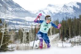 10.02.2024, Canmore, Canada (CAN): Rosie Brennan (USA) - FIS world cup cross-country, individual sprint, Canmore (CAN). www.nordicfocus.com. © Modica/NordicFocus. Every downloaded picture is fee-liable.