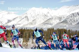 10.02.2024, Canmore, Canada (CAN): Logan Diekmann (USA), Lucas Chanavat (FRA), James Clugnet (GBR), Michael Foettinger (AUT), (l-r)  - FIS world cup cross-country, individual sprint, Canmore (CAN). www.nordicfocus.com. © Modica/NordicFocus. Every downloaded picture is fee-liable.